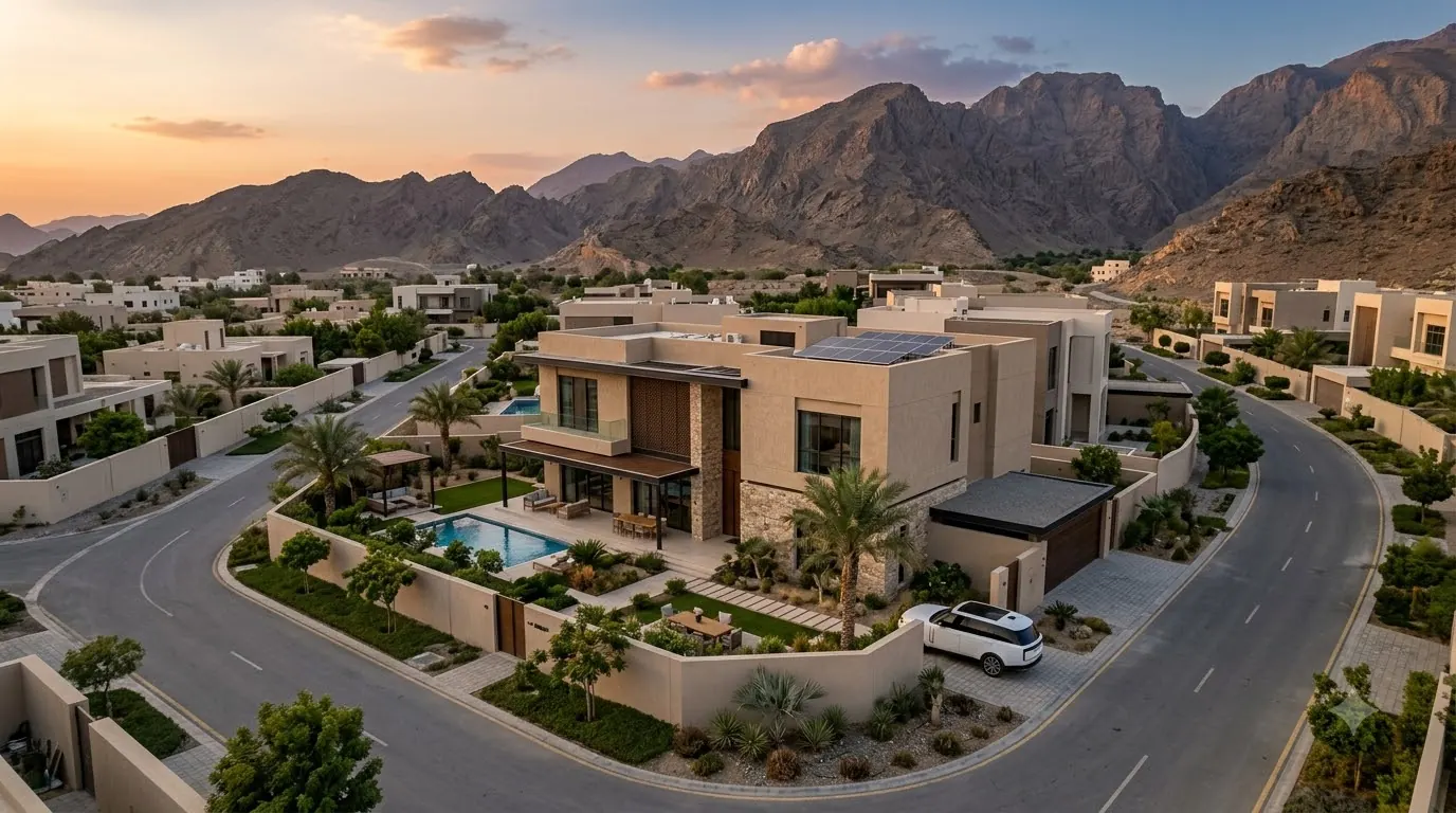 A planned residential community in Oman